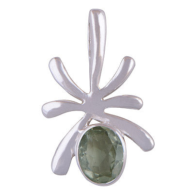 Green Amethyst 925 Sterling Silver Pendant - R300367-32