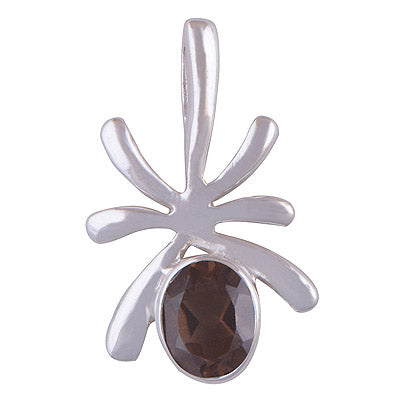 Smoky 925 Sterling Silver Pendant - R300367-45