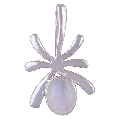 Rainbow Moonstone 925 Sterling Silver Pendant - R300367-77