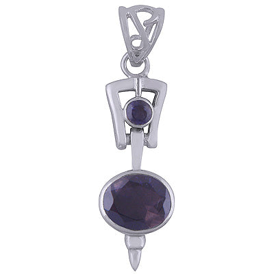 Iolite 925 Sterling Silver Pendant - R300418-113