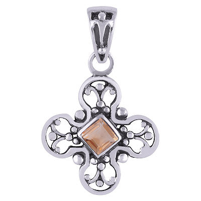 Citrine 925 Sterling Silver Pendant - R300420-96