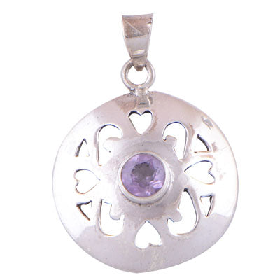 Amethyst 925 Sterling Silver Pendant - R300512-10