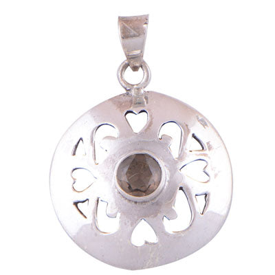 Smoky Topaz 925 Sterling Silver Pendant - R300512-15