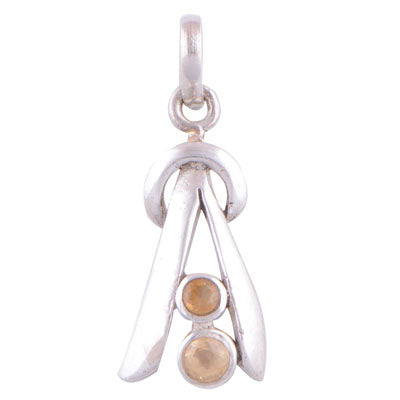 Citrine 925 Sterling Silver Pendant - R300515-2