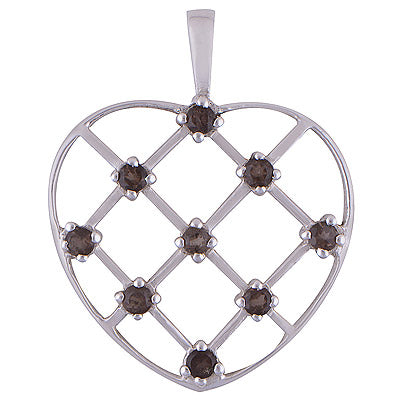 Smoky Topaz 925 Sterling Silver Pendant - R300577-45