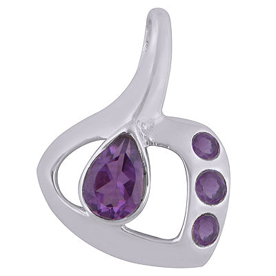 Amethyst 925 Sterling Silver Pendant - R300611-19