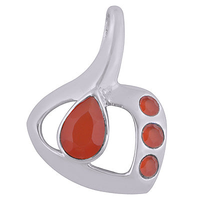 Carnelian 925 Sterling Silver Pendant - R300611-24