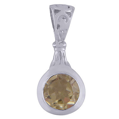 Lemon Topaz 925 Sterling Silver Pendant - R300624-52