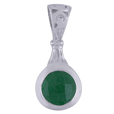 Green Onyx 925 Sterling Silver Pendant - R300624-74