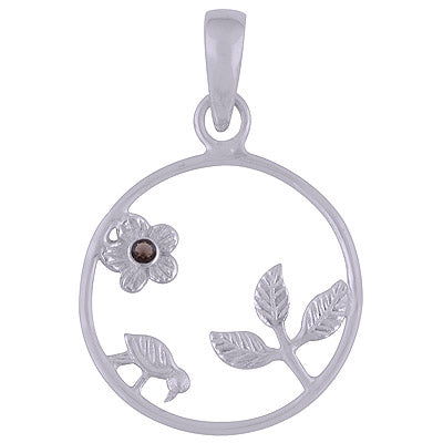 Smoky Topaz 925 Sterling Silver Pendant - R300679-35