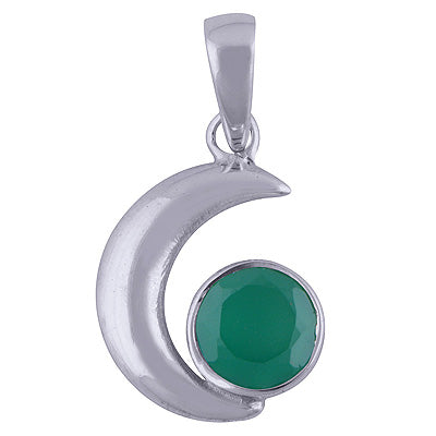 Green Onyx 925 Sterling Silver Pendant - R300680-203