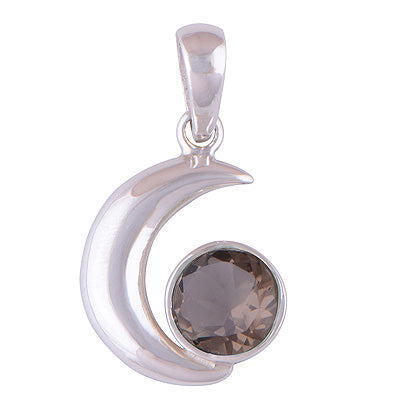 Smoky Topaz 925 Sterling Silver Pendant - R300680-72