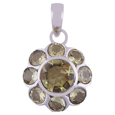 Lemon Topaz 925 Sterling Silver Pendant - R300707-59