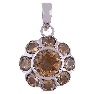 Citrine 925 Sterling Silver Pendant - R300707-65