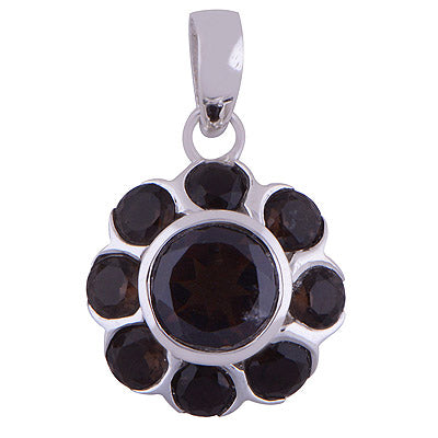 Smoky Topaz 925 Sterling Silver Pendant - R300707-70