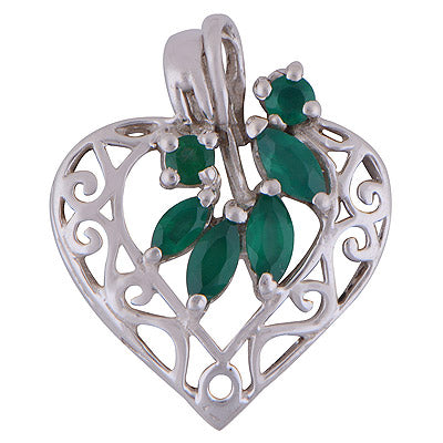 Green Onyx 925 Sterling Silver Pendant - R300708-131