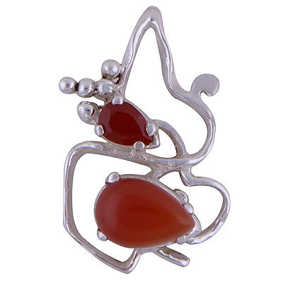 Carnelian 925 Sterling Silver Pendant - R300854-73