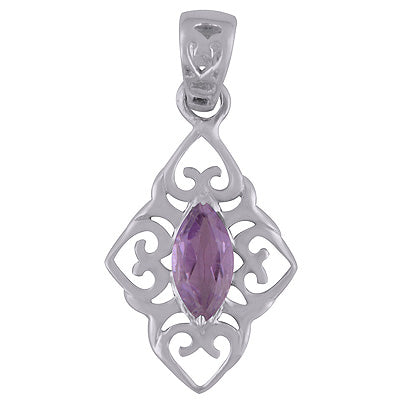 Amethyst 925 Sterling Silver Pendant - R300863-1