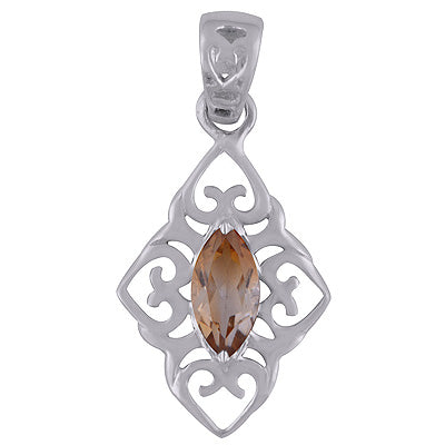 Citrine 925 Sterling Silver Pendant - R300863-13