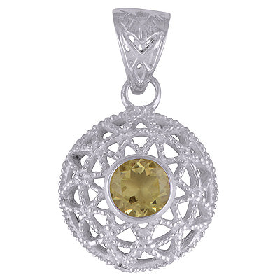 Lemon Topaz 925 Sterling Silver Pendant - R300879-18
