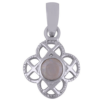 Rainbow Moonstone 925 Sterling Silver Pendant - R300883-12