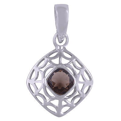 Smoky Topaz 925 Sterling Silver Pendant - R300884-51