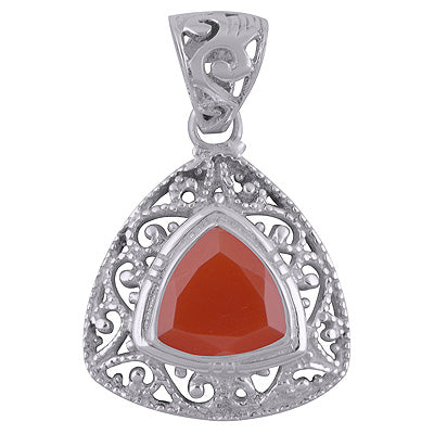 Carnelian 925 Sterling Silver Pendant - R300887-43