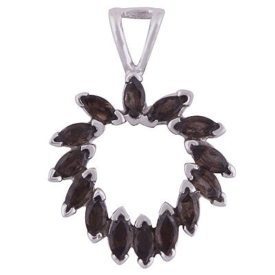Smoky Topaz 925 Sterling Silver Pendant - R300973-38