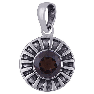Smoky Topaz 925 Sterling Silver Pendant - R300990-22
