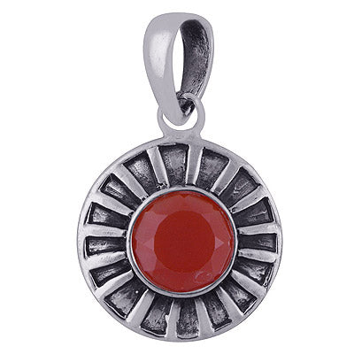 Carnelian 925 Sterling Silver Pendant - R300990-28