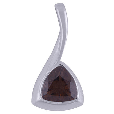 Smoky Topaz 925 Sterling Silver Pendant - R300997-21