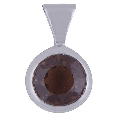 Smoky Topaz 925 Sterling Silver Pendant - R300998-23