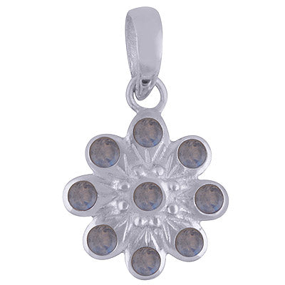Rainbow Moonstone 925 Sterling Silver Pendant - R301002-9