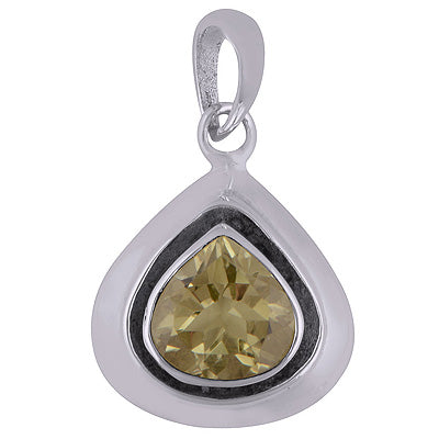 Lemon Topaz 925 Sterling Silver Pendant - R301051-3