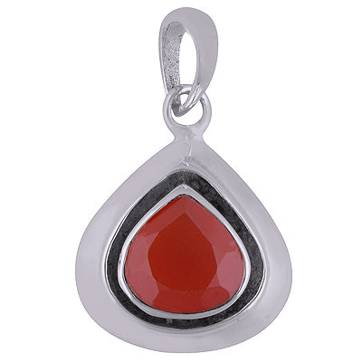 Carnelian 925 Sterling Silver Pendant - R301051-7