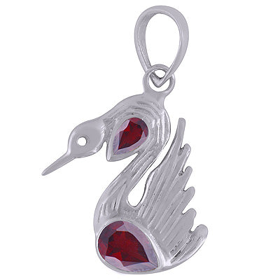 Garnet 925 Sterling Silver Pendant - R301053-1