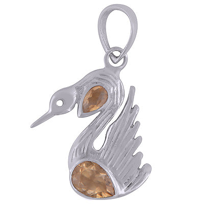 Citrine 925 Sterling Silver Pendant - R301053-3