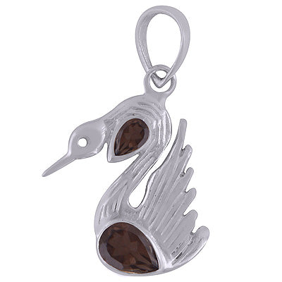 Smoky Topaz 925 Sterling Silver Pendant - R301053-5