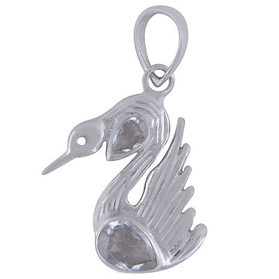 Blue Topaz 925 Sterling Silver Pendant - R301053-7