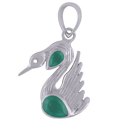 Green Onyx 925 Sterling Silver Pendant - R301053-8