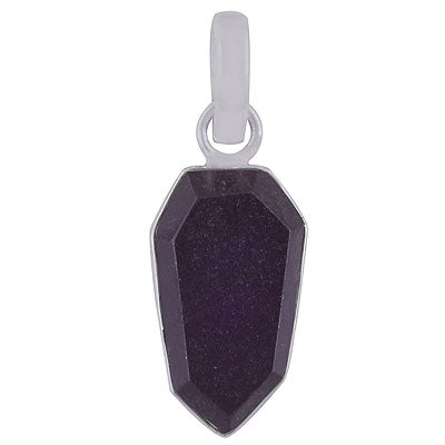 Beautiful Gemstone Amethyst Hexagon Shape 925 Sterling Solid Silver Pendant - R301099-1