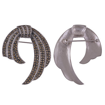 10.5gram Marcasite Cut Stone Brooches - R3300016-11
