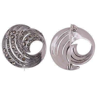 11.2gram Marcasite Cut Stone Brooches - R3300016-8