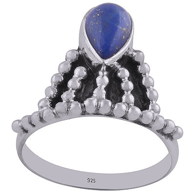 Lapis 925 Sterling Silver Ring - R3400346-3