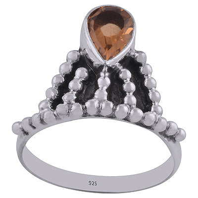 Citrine 925 Sterling Silver Ring - R3400346-5