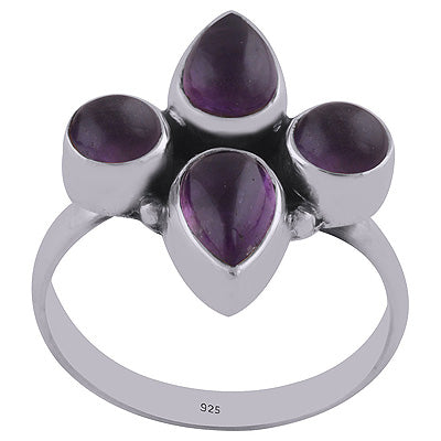 Amethyst 925 Sterling Silver Ring - R3400371-1