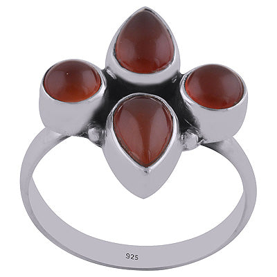 Carnelian 925 Sterling Silver Ring - R3400371-17