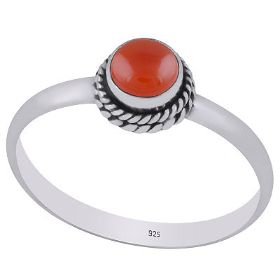 Alluring Twisted Wire Work Around Green Onyx Round Shape 925 Sterling Solid Silver Ring - R3400601-8