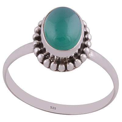 Green Onyx 925 Sterling Silver Ring - R3400692-103