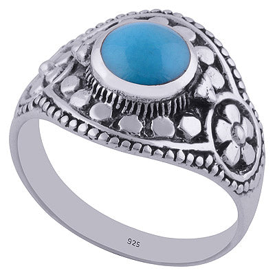 Turquoise 925 Sterling Silver Ring - R3401052-36